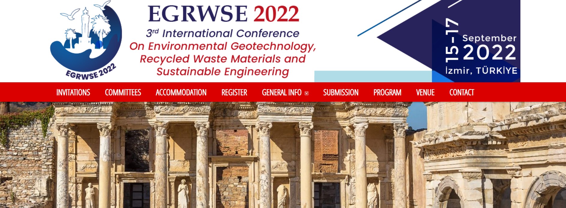 3. International Conference on Environmental Geotechnology, Recycled Waste Materials and Sustainable Engineering, EGRWSE-2022