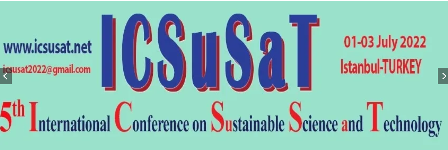 5. International Conference on Sustainable Sciences and Technology – ICSuSaT 2022