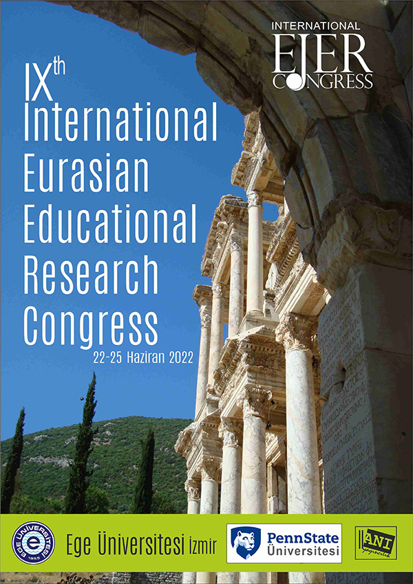 9. International Eurasian Educational Research Congress -EJERCongress 2022