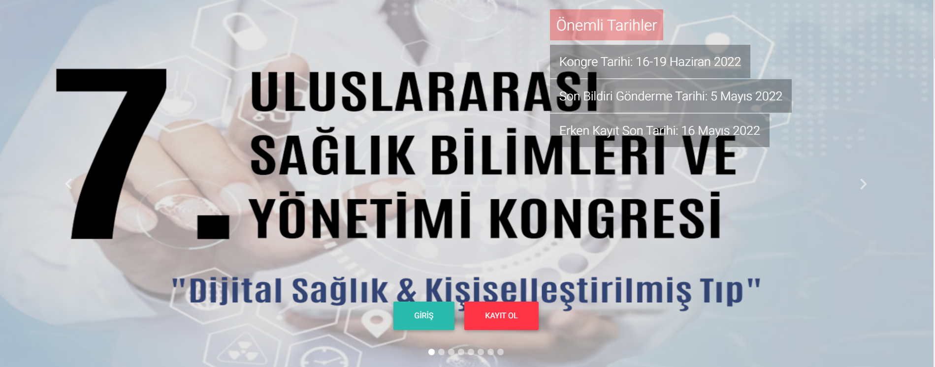 7. Uluslararası Sağlık Bilimleri ve Yönetimi Kongresi