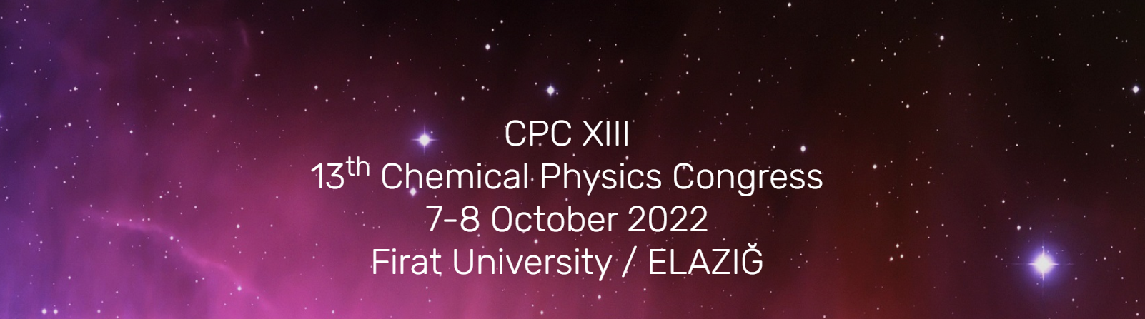 13. Chemical Physics Congress – CPC13