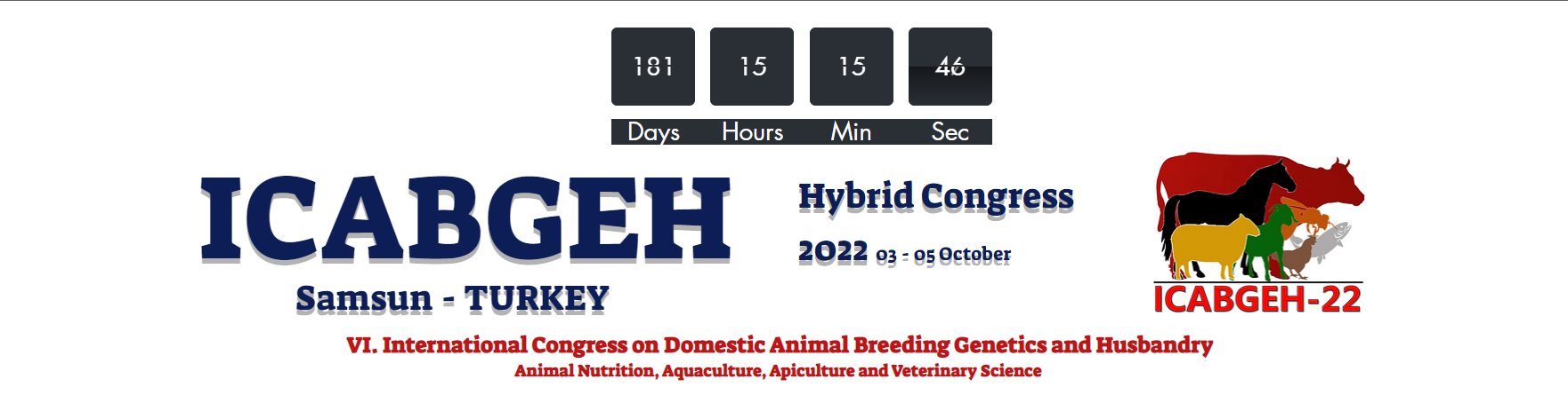 6. International Congress on Domestic Animal Breeding Genetics and Husbandry – ICABGEH 2022